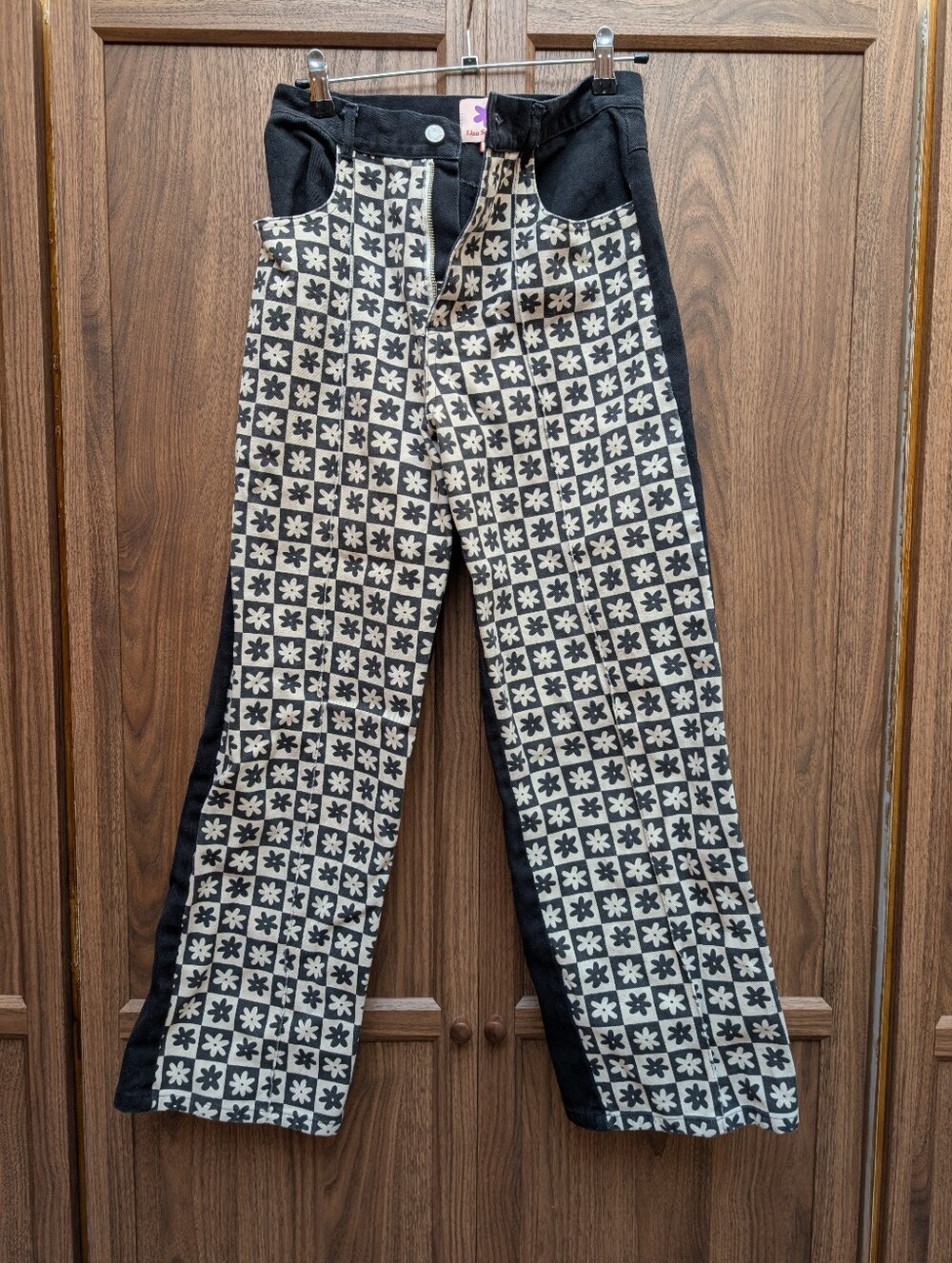 Lisa Says Gah Checkerboard Jeans